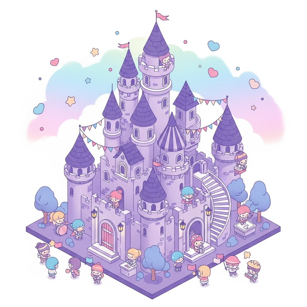 コミュニティ参加 アイソメトリック